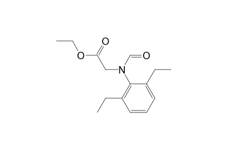 Glycine, N-(2,6-diethylphenyl)-N-formyl-, ethyl ester