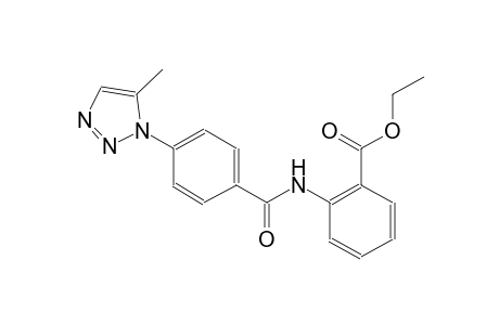 benzoic acid, 2-[[4-(5-methyl-1H-1,2,3-triazol-1-yl)benzoyl]amino]-, ethyl ester