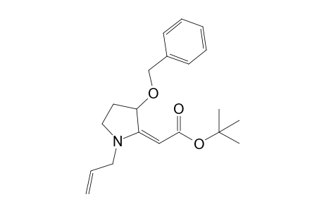 (2E)-2-(1-allyl-3-benzoxy-pyrrolidin-2-ylidene)acetic acid tert-butyl ester
