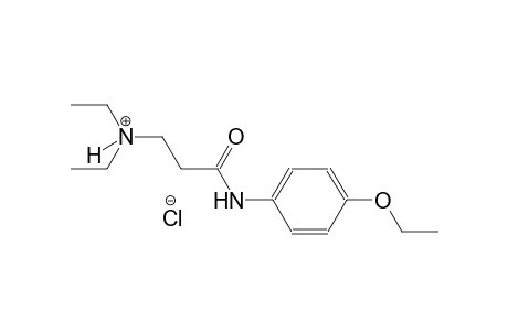 3-(4-ethoxyanilino)-N,N-diethyl-3-oxo-1-propanaminium chloride