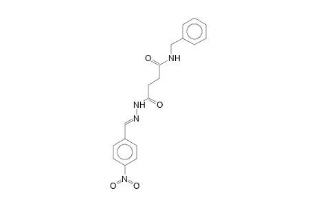 N'-[(E)-(4-nitrophenyl)methylideneamino]-N-(phenylmethyl)butanediamide
