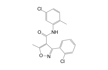 N-(5-chloro-2-methylphenyl)-3-(2-chlorophenyl)-5-methyl-4-isoxazolecarboxamide