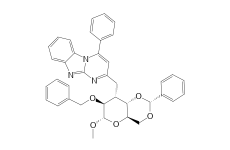 2-(METHYL-2-O-BENZYL-4,6-O-BENZYLIDENE-3-DEOXY-ALPHA-D-ALTROPYRANOSID-3-YLMETHYL)-4-PHENYL-BENZO-[4,5]-IMIDAZO-[1,2-A]-PYRIMIDINE