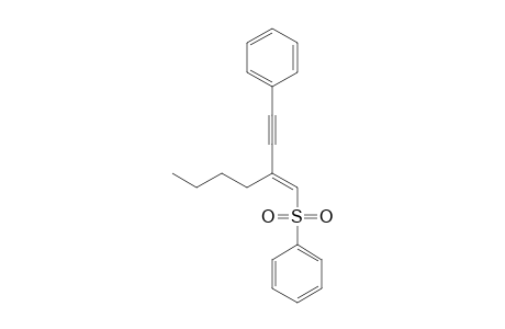(E)-1-(Benzenesulfonyl)-2-butyl-4-phenylbut-1-en-3-yne