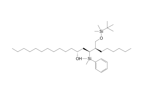 (7R,8S,10R)-7-(tert-Butyldimethylsilyloxymethyl)-8-dimethyl(phenyl)silylhenicosan-10-ol
