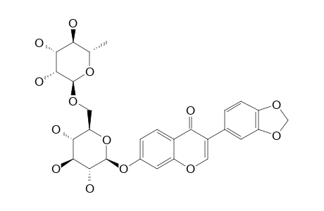 3',4'-METHYLENEDIOXYISOFLAVANONE-7-O-RUTINOSIDE