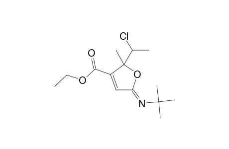 Ethyl 5-(tert-butylimino)-2-(1-chloroethyl)-2-methyl-2,5-dihydrofuran-3-carboxylate