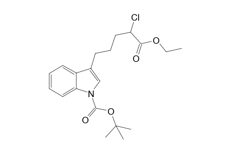Ethyl 5-[1'-(tert-butyoxycarbonyl)indol-3'-yl]-2-chloropentanoate