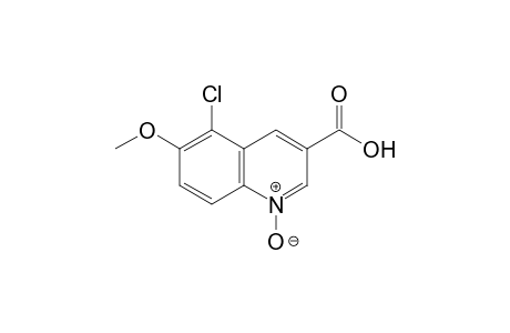 5-CHLORO-6-METHOXY-3-QUINOLINECARBOXYLIC ACID, 1-OXIDE