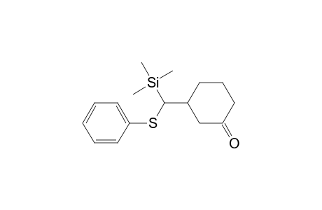 3-[(Phenylthio)(trimethylsilyl)methyl]cyclohexanone