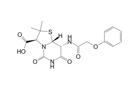 5H-Thiazolo[3,2-c]pyrimidine-3-carboxylic acid, hexahydro-2,2-dimethyl-5,7-dioxo-8-[(phenoxyacetyl)amino]-, [3S-(3.alpha.,8.beta.,8a.alpha.)]-