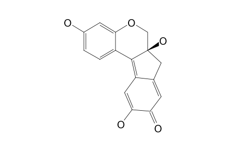 BRAZILEIN;6A,7-DIHYDRO-3,6A,10-TRIHYDROXY-BENZ-[B]-INDENO-[1,2-D]-PYRAN-9(6-H)-ONE