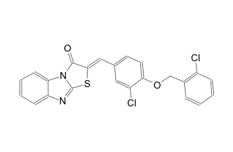 (2Z)-2-{3-chloro-4-[(2-chlorobenzyl)oxy]benzylidene}[1,3]thiazolo[3,2-a]benzimidazol-3(2H)-one