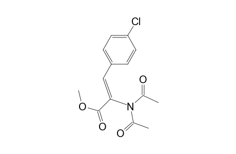 2-Propenoic acid, 3-(4-chlorophenyl)-2-(diacetylamino)-, methyl ester, (Z)-