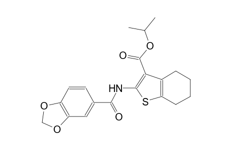 isopropyl 2-[(1,3-benzodioxol-5-ylcarbonyl)amino]-4,5,6,7-tetrahydro-1-benzothiophene-3-carboxylate