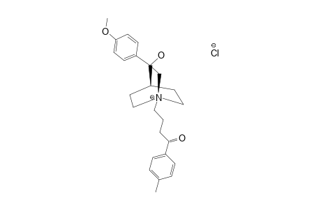 3-PARA-METHOXYPHENYL-3-HYDROXY-N-(4'-PARA-METHYLPHENYL-4'-OXOBUTYL)-QUINUClIDINIUM_CHLORIDE