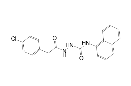 2-[(4-chlorophenyl)acetyl]-N-(1-naphthyl)hydrazinecarboxamide