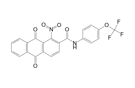 1-Nitro-9,10-bis(oxidanylidene)-N-[4-(trifluoromethyloxy)phenyl]anthracene-2-carboxamide