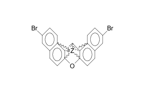 10,10'-Dibromo-dibenzo(A,J)-xanthylium cation