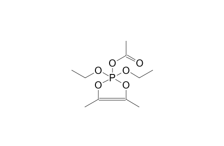 2,2-DIETHOXY-2-ACETOXY-4,5-DIMETHYL-1,3,2-DIOXAPHOSPHOLENE