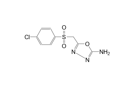 5-{[(4-chlorophenyl)sulfonyl]methyl}-1,3,4-oxadiazol-2-ylamine