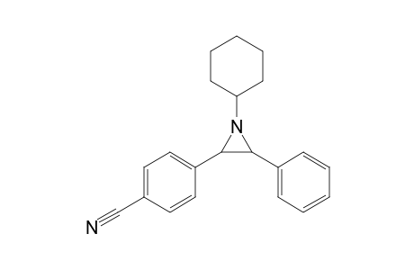 2-(4-Cyanophenyl)-1-cyclohexyl-3-phenylaziridine