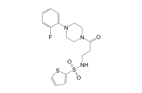 2-thiophenesulfonamide, N-[3-[4-(2-fluorophenyl)-1-piperazinyl]-3-oxopropyl]-