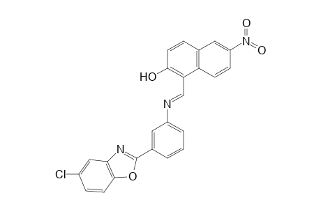 1-({[3-(5-chloro-1,3-benzoxazol-2-yl)phenyl]imino}methyl)-6-nitro-2-naphthol