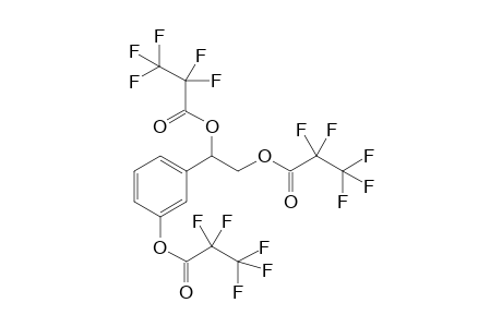 Propanoic acid, pentafluoro-, -(2,2,3,3,3-pentafluoro-1-oxopropoxy)phenyl]-1,2-ethanediyl ester