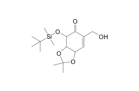 4L-(4,5,6/0)-6-o-[(tert-butyl)dimethylsilyl]-4,5,6-trihydroxy-2-hydroxymethyl-4,5-o-isopropylidenecyclohex-2-enone