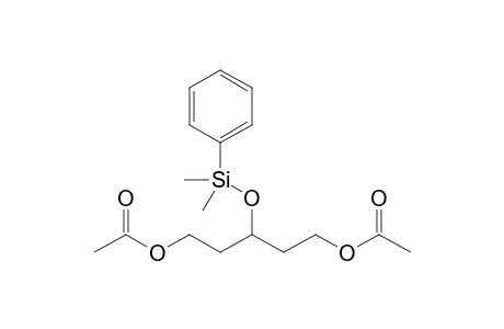 [3-(Dimethylphenylsiloxy)pentan-1,5-diyl] diacetate