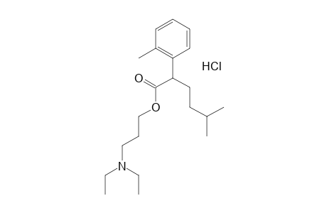 5-METHYL-2-o-TOLYLHEXANOIC ACID, 3-(DIETHYLAMINO)PROPYL ESTER, HYDROCHLORIDE