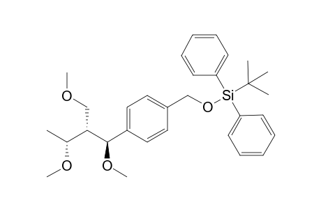 1-[[(t-Butyl)diphenylsilyloxy]methyl}-4-[(1S,2S,3R)-1',3'-dimethoxy-2'-(methoxymethyl)butyl]benzene