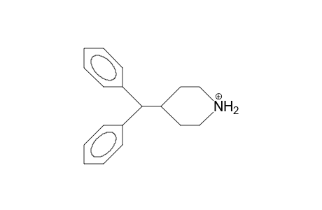4-(Diphenyl-methyl)-piperidinium cation