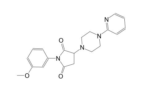 1-(3-methoxyphenyl)-3-[4-(2-pyridinyl)-1-piperazinyl]-2,5-pyrrolidinedione