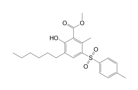 Methyl 3-Hexyl-2-hydroxy-6-methyl-5-tosylbenzoate