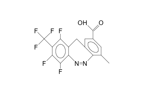 1,3,4-Trifluoro-7-methyl-2-trifluoromethyl-11H-dibenzo(C,F)(1,2)diazepine-9-carboxylic acid