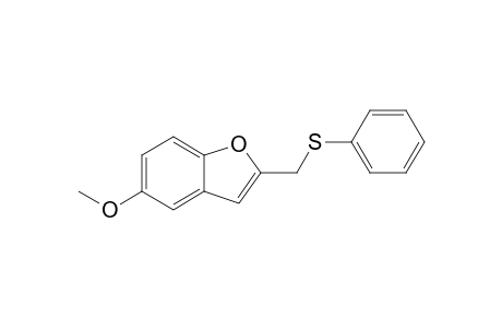 5-Methoxy-2-[(phenylsulfanyl)methyl]benzofuran