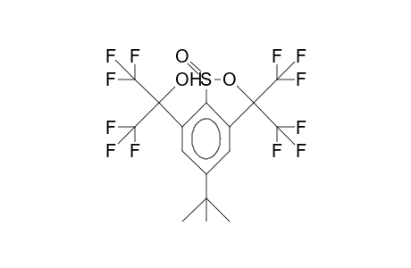 5-tert-Butyl-7-(2,2,2-trifluoro-1-hydroxy-1-trifluoromethyl-ethyl)-3,3-bis(trifluoromethyl)-3H-2,1-benzoxathiole 1-oxide