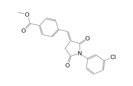 benzoic acid, 4-[(E)-[1-(3-chlorophenyl)-2,5-dioxo-3-pyrrolidinylidene]methyl]-, methyl ester