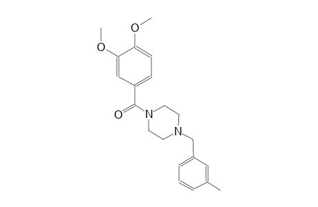 1-(3,4-dimethoxybenzoyl)-4-(3-methylbenzyl)piperazine