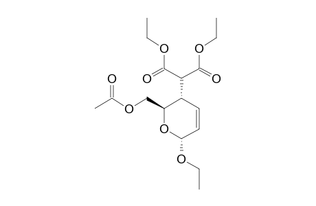 ETHYL-6-O-ACETYL-2,3,4-TRIDEOXY-4-[BIS-(METHOXYCARBONYL)-METHYL]-ALPHA-D-ERYTHRO-HEX-2-ENOPYRANOSIDE