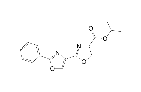 2-(2-phenyl-4-oxazolyl)-4,5-dihydrooxazole-4-carboxylic acid propan-2-yl ester