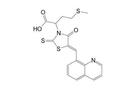 3-thiazolidineacetic acid, alpha-[2-(methylthio)ethyl]-4-oxo-5-(8-quinolinylmethylene)-2-thioxo-, (5Z)-
