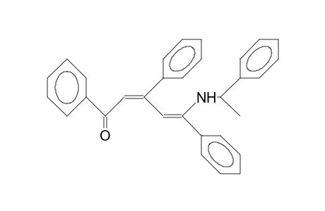 cis-5-(1-Phenyl-ethylamino)-1,3,5-triphenyl-cis-2,4-pentadien-1-one