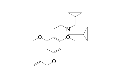 N,N-Bis(Cyclopropylmethyl)-4-allyloxy-2,6-dimethoxyamphetamine