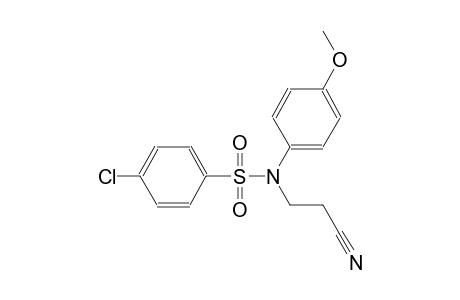 benzenesulfonamide, 4-chloro-N-(2-cyanoethyl)-N-(4-methoxyphenyl)-