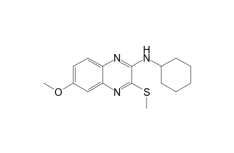 2-Cycloexylamino-3-methylthio-6-methoxyquinoxaline