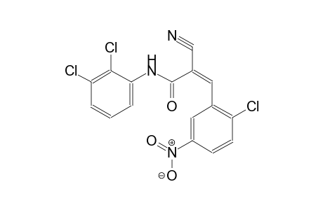 (2Z)-3-(2-chloro-5-nitrophenyl)-2-cyano-N-(2,3-dichlorophenyl)-2-propenamide