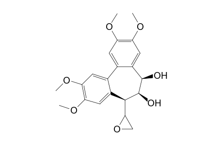6,7-Dihydro-5.beta.,6.beta.-dihydroxy-2,3,9,10-tetramethoxy-7.alpha.-(1,2-epoxyethyl)-5H-dibenzo[a,c]cycloheptene